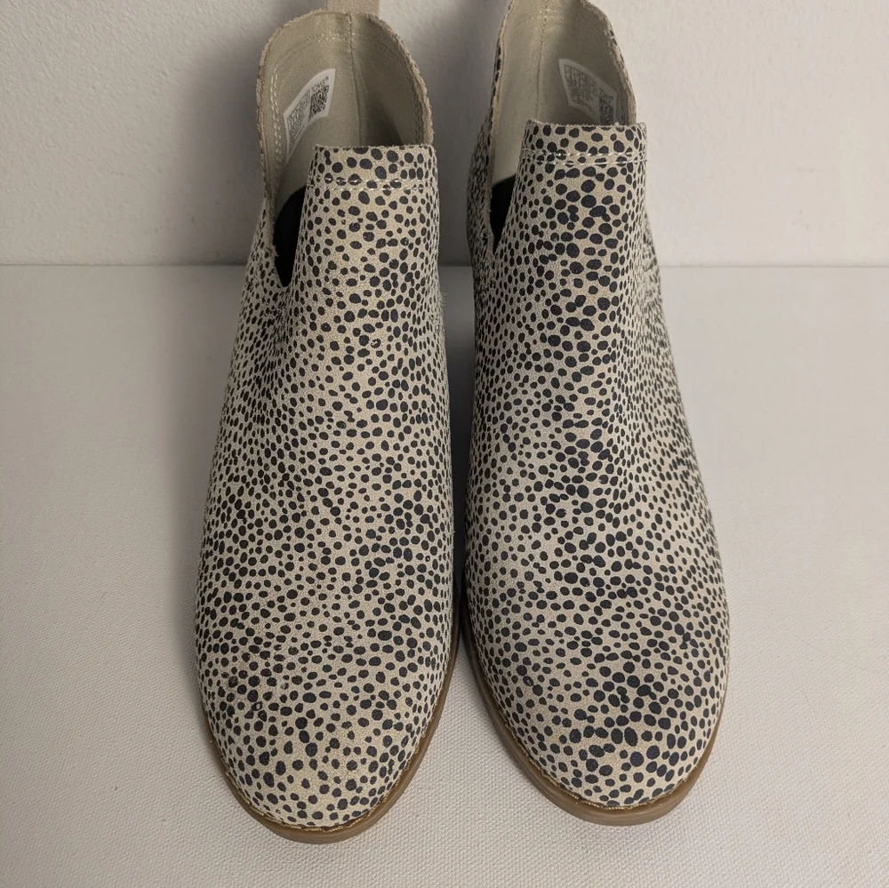 TOMS 10016177 Women's Kallie Cheetah Wedge Bootie Boots Shoes Size 6 Cutout - Picture 11 of 12